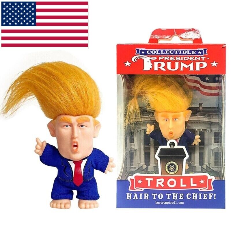 PRESIDENT DONALD-TRUMP COLLECTIBLE TROLL DOLL MAKE AMERICA GREAT AGAIN FIGURE US