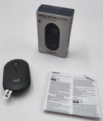 Bluetooth Maus Logitech Pebble Mouse 2 M350s Schlanke kabellos Graphit