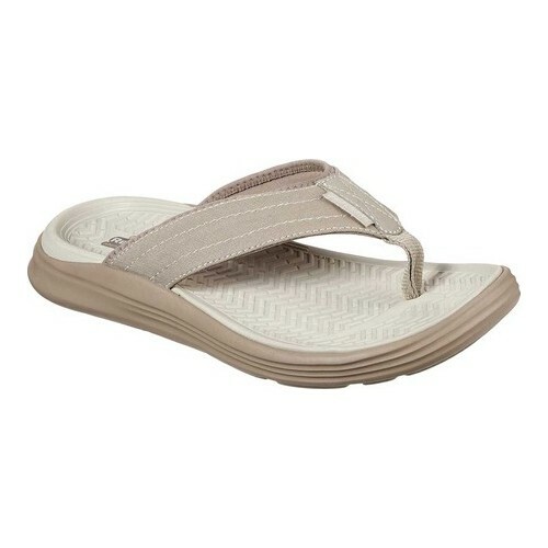 skechers performance men's go walk flip flop
