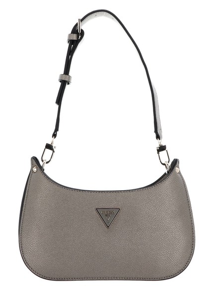 Guess Meridian Mini Top Zip Shoulder Bag Schultertasche Tasche Pewter Goldfarben-image