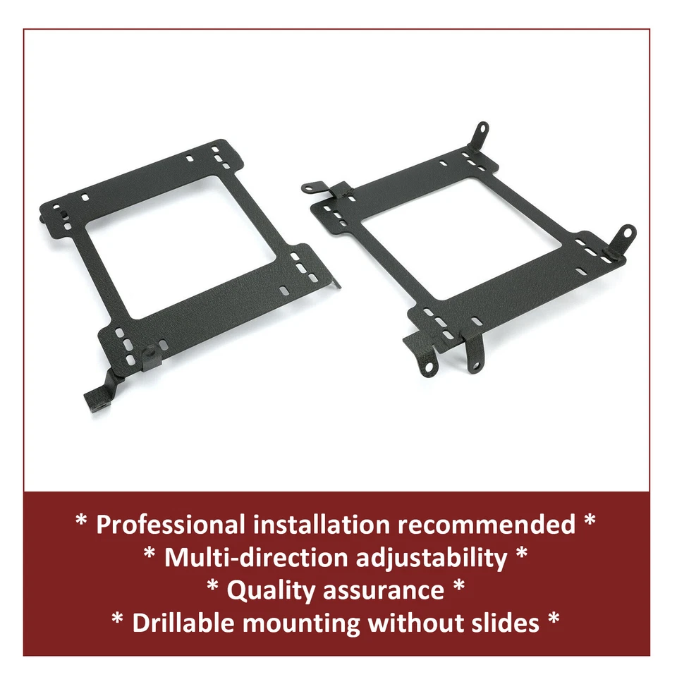 For 1993-2007 Subaru Impreza WRX STI Racing Seats Base Bracket Rail Track Pair - Image 3 of 4