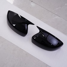 Gloss Black Side Mirror Cover Cap Trim Overlays For Infiniti G25 G37 2009-2015