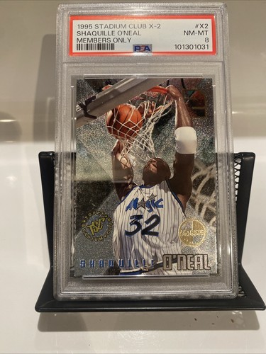 1995-96 Stadium Club X-2 MEMBERS ONLY Shaquille O'Neal PSA 8 NM-MT - Rare