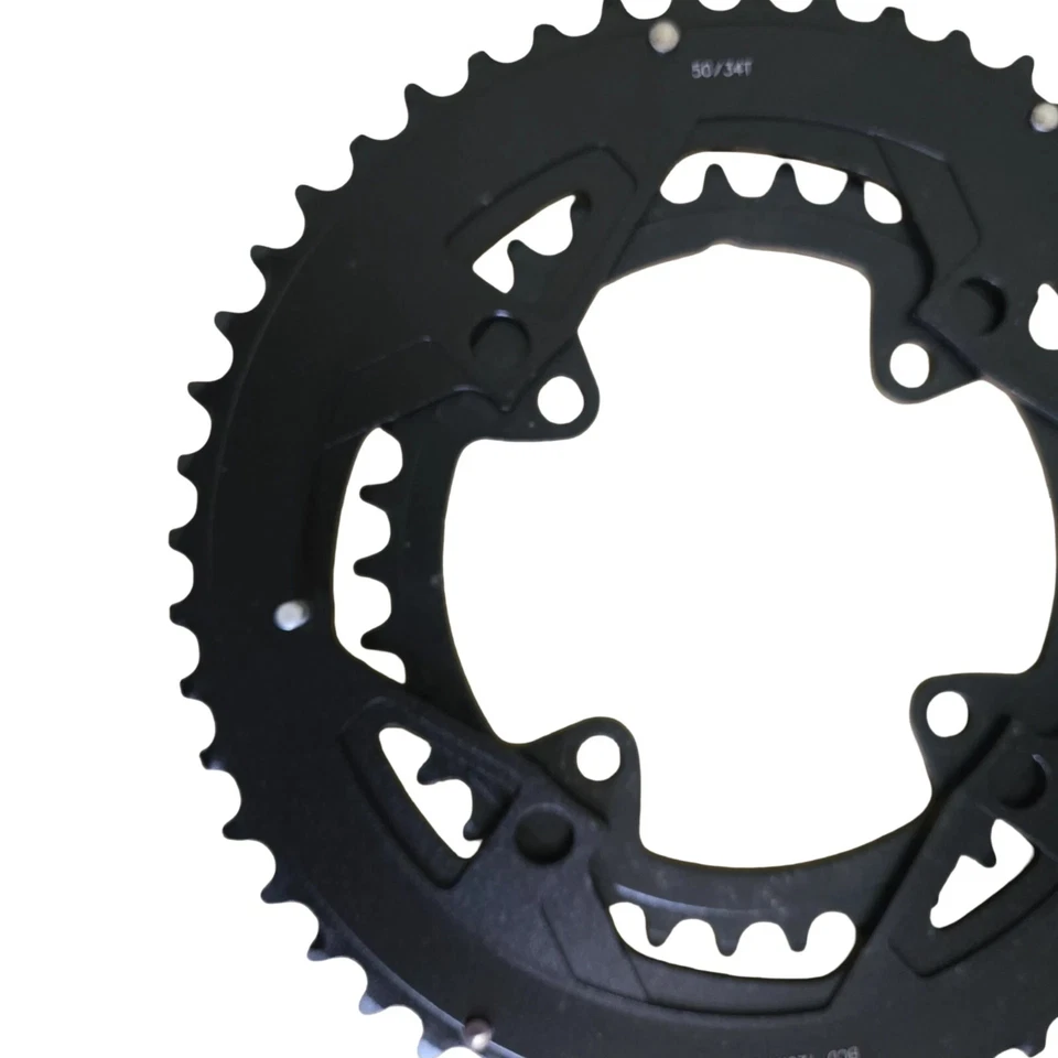 FSA Road bike Chainring Set 50T 34T Alloy 11 speed 120BCD 90BCD 4 Bolt - Image 3 of 4