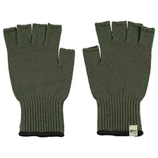  Fingerless Gloves - Warm Knitted Gloves - Hunting Gloves - Large Olive Drab