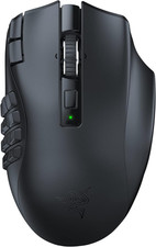 Razer Naga V2 Hyperspeed Wireless MMO Gaming Mouse, 400 Hr Battery, Black | 19 P