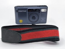Near MINT Pentax Espio 80 ZOOM navy AF Point Shoot 35mm Film From JAPAN