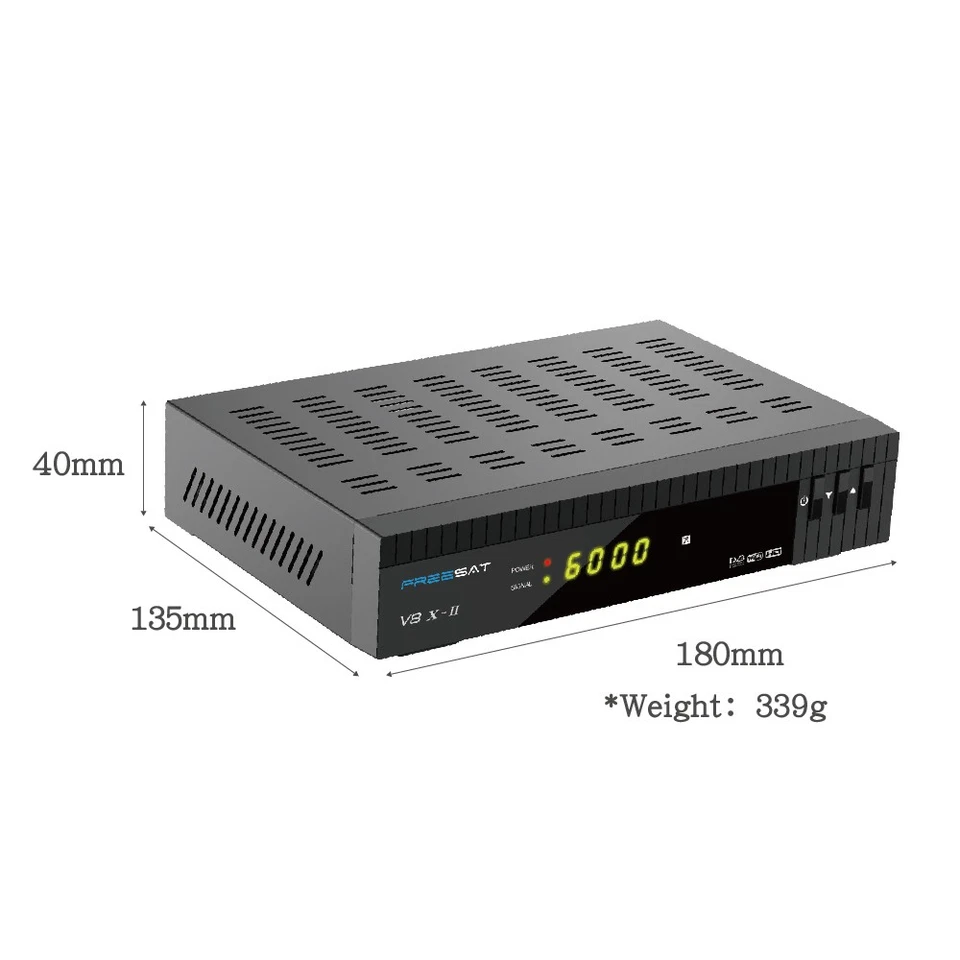 FHD Ku/C Digital Satelliten TV Receiver Box Auto BISS Media Player DVB-S2X/S2/S - Bild 2 von 4