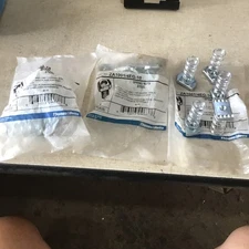 Lot of 15  (3 Bags) THOMAS & BETTS ZA1001/4EG-10 SPRING NUTS GALVANIZED STEEL