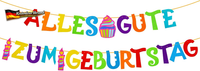 Bohoman Geburtstagsgirlande Alles Gute Zum Geburtstag Girlande Bunt Happy Birthd