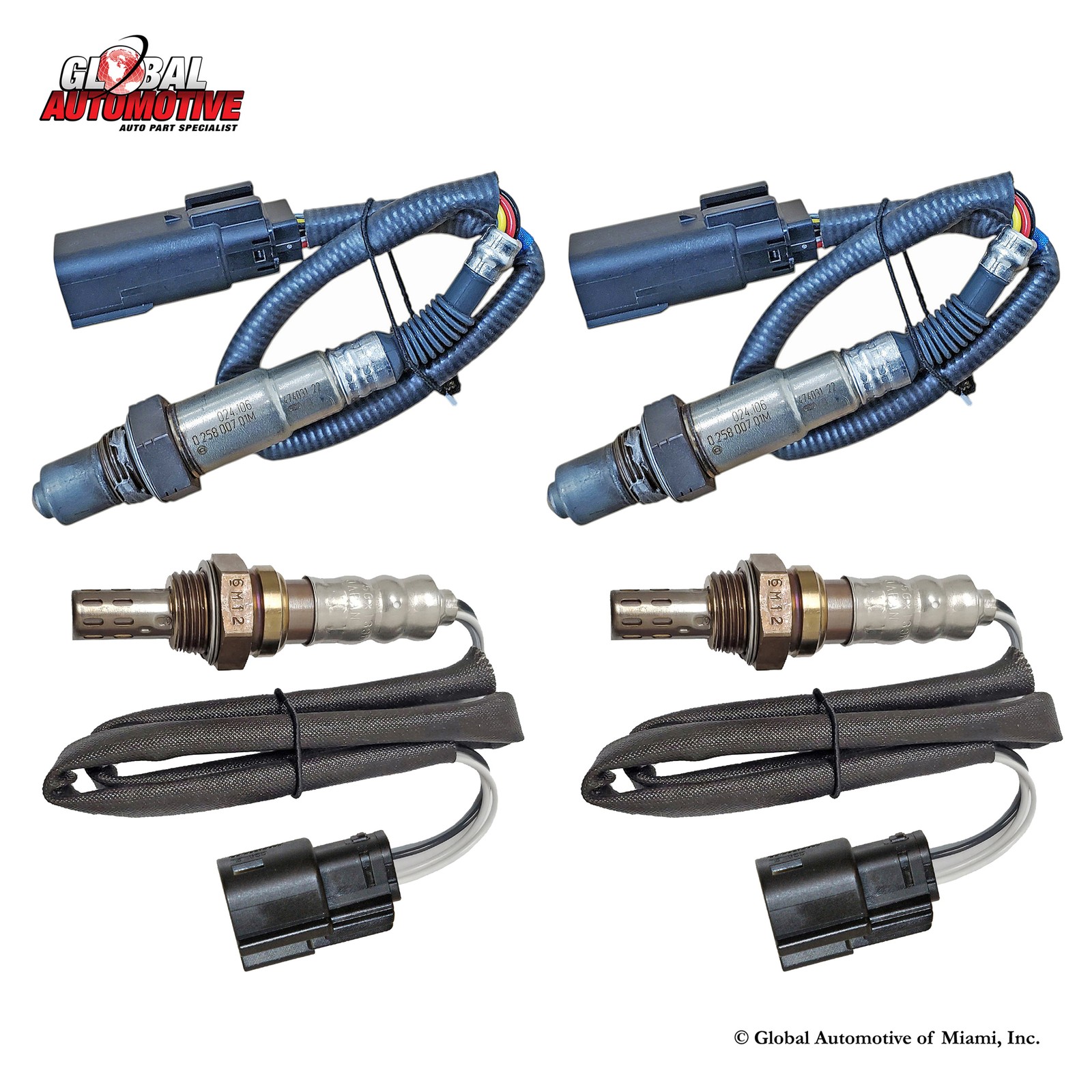 Set of 4 Motorcraft Oxygen O2 Sensor for 2011-2015 Ford Explorer 3.5L Non-Turbo
