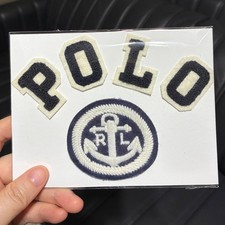 Lot of 5 Pcs Varsity Chenille Patches of POLO Ralph Lauren RL Anchor