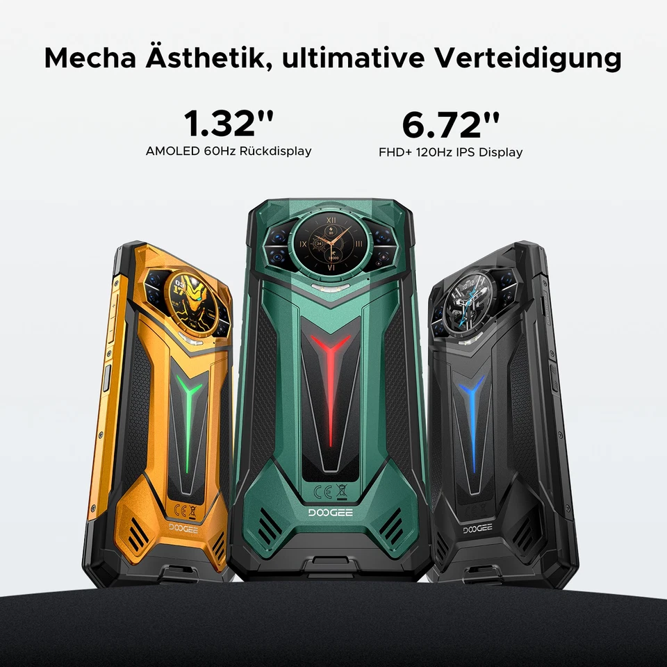 DOOGEE S200ULTRA 5G Outdoor Handy Ohne Vertrag 48GB+1TB Android 15 Smartphone DE - Bild 3 von 4