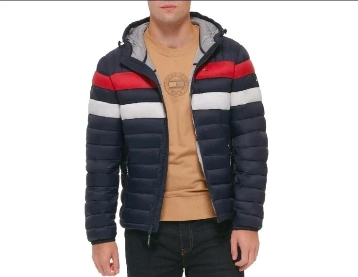 Tommy Hilfiger Men's Water Resistant Ultra Loft Filled Hooded Puffer Jacket 2XL - product detail image 1
