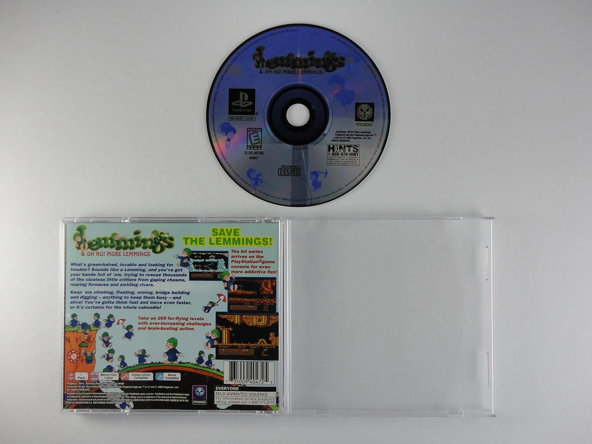 Lemmings Sur PlayStation 1 – Complet Et Testé – Version PAL Française
