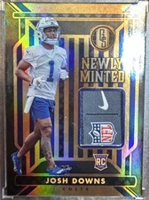 2023 Panini Gold Standard Josh Downs 1/1 Tags Newly Minted Memorabilia RC #NM-21