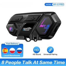 M1-S Pro Motorcycle Bluetooth Intercom Helmet Bluetooth Headset Wireless