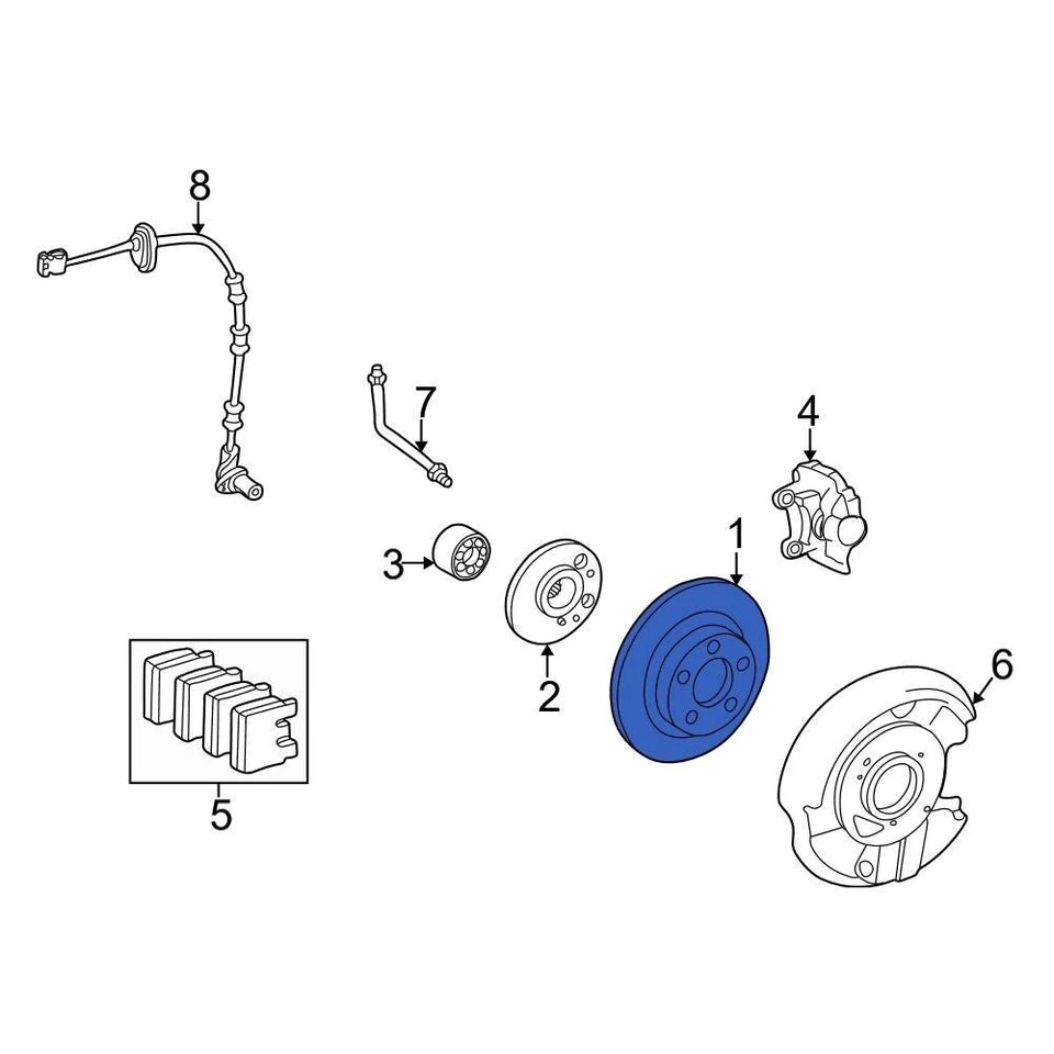 For Mercedes-Benz SLK350 05-11 Mercedes-Benz 210423101264 Rear Disc Brake Rotor Foto 4 de 4