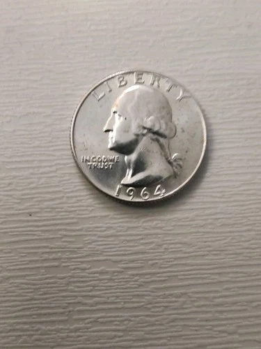SILVER 25c Coin Washington Quarters Proof 1964 MINT Condition RARE