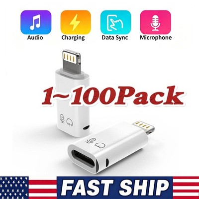 USB Type C Female to iOS Male Adapter For lot iPhone 14/13/12/11/XR/XS/SE