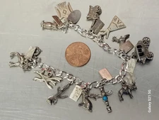Silver Charms ~ Lot ~ unmarked, Bell, New Mexico, California ~ Sterling?UNTESTED