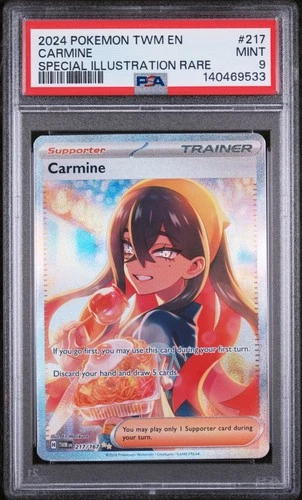 Carmine Special Illustration Rare Pokemon Twilight Masquerade 217/167 PSA 9