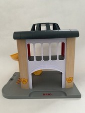 BRIO World Central Fire Station with Slide for Wooden Railway  Thomas Train EUC