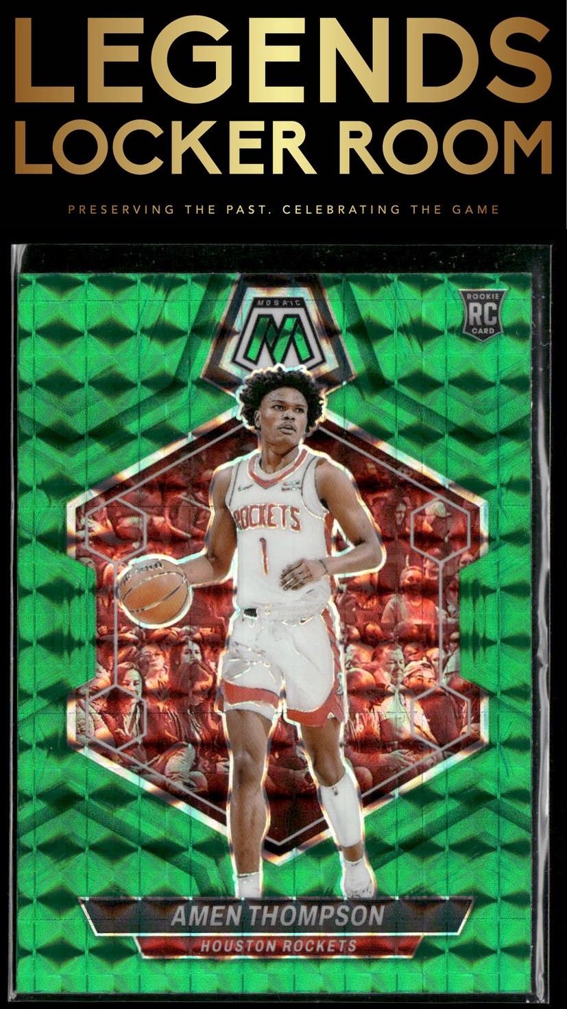 2023-24 Panini Mosaic #230 Amen Thompson Green