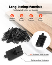 500PCS Hidden Deck Fasteners for Composite Decking Universal Clips Black