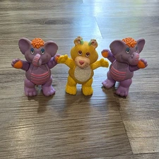 Vtg Wuzzles Toy Figure Hasbro Eleroo Butterbear 3"