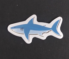 Fun Playful Colorful Shark Sticker 1" x 1.78" AN 