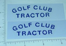 Pair Tonka Golf Club Tractor Sticker Set TK-018
