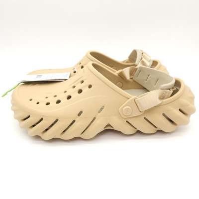 Crocs Echo (Mens 12) Slip On Clogs Shoes Wheat Beige Comfort 