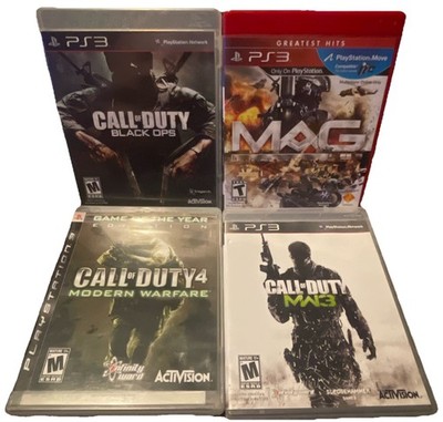 Lot Of 4 Call of Duty:Black Ops, MW3, Modern Warfare & MAG Sony PlayStation 3