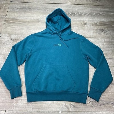 Adidas Hoodie Mens Large Teal Gonzales Butterfly Shmoo Graphic Sweatshirt