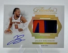 Jalen Brunson  Horizontal Patch Auto 2024-25 Flawless #HPA-JBK #/10 - NY Knicks