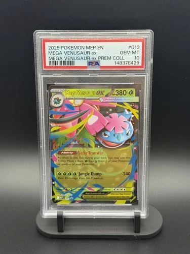 Mega Venusaur ex 013 Me: Mega Evolution Promo Holo PSA 10