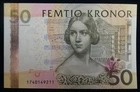 Sweden, Uncirculated, 50 Kronor Banknote, 2011 (?). Serial #  1740149211.
