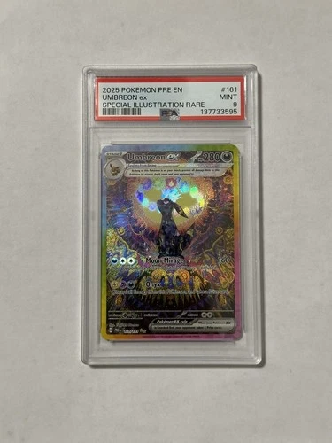 PSA 9 UMBREON EX 161 PRISMATIC EVOLUTIONS SPECIAL ILLUSTRATION RARE POKEMON MINT