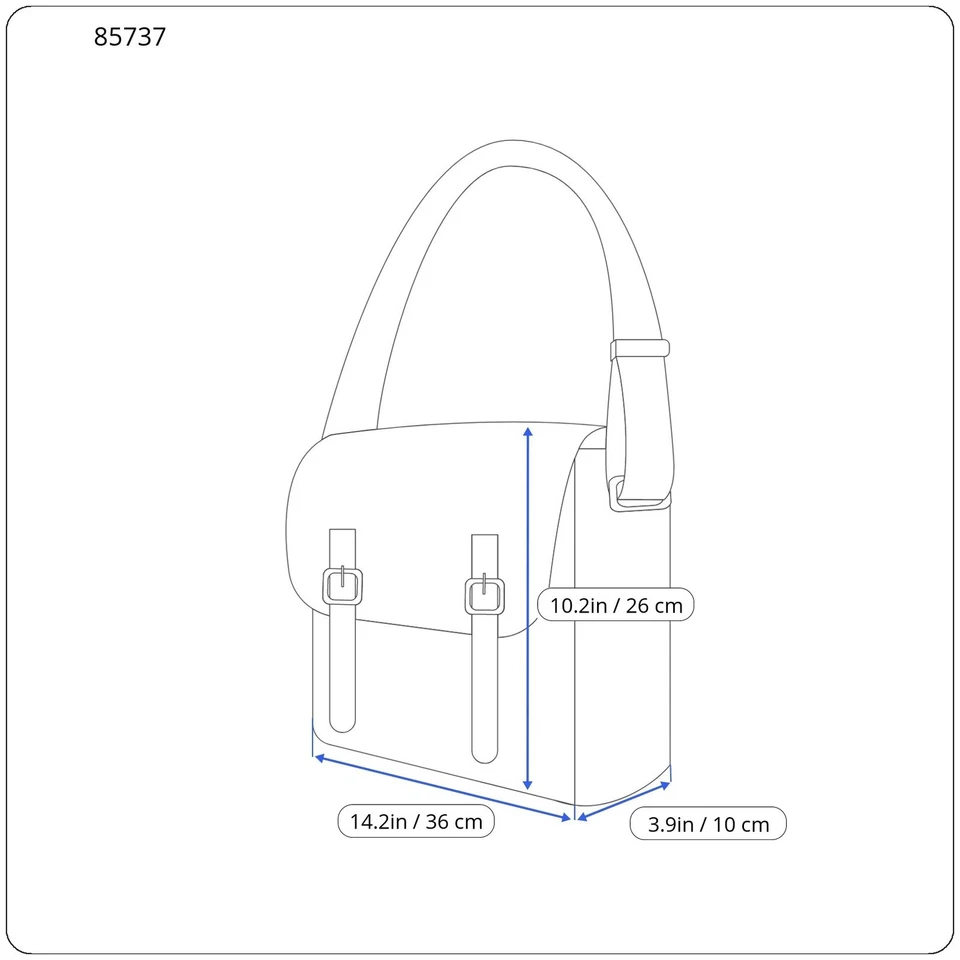 O BAG Folder Damen Tasche OS lila Tweed gemustert Drehverschluss Messenger * - Bild 3 von 4