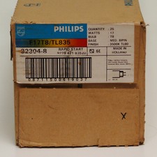 Case of Philips TL 80 Series Fluorescent Bulbs, 17watt T8, F17T8/TL835 32304-8 