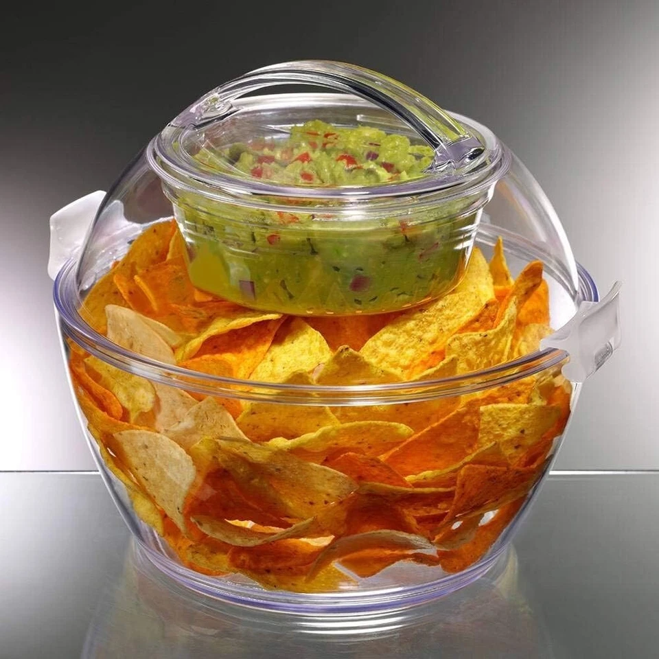 Prodyne Acrylic Iced Up Salad To Go Bowl, 5.5 Qt. - Image 3 of 3
