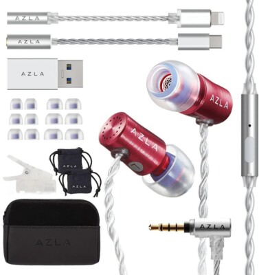 AZLA AZEL Edition G | Wired In-Ear Gaming Kopfhörer mit MIC | Dakota Rot