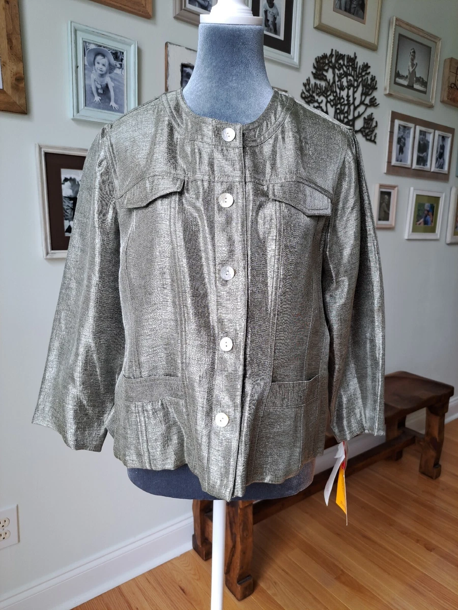 Silver short top dressy jacket