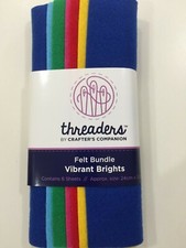 Crafter's Companion Threaders FELT FABRIC VIBRANT BRIGHTS NEW