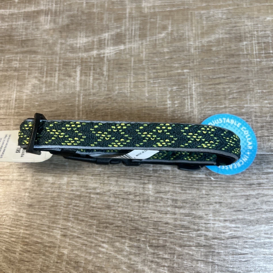 NEW Top Paw Adjustable Dog Collar Comfort Reflective Small S 10-14” Green NWT - Image 2 of 4