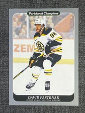 David Pastrnak 2023-24 Upper Deck Parkhurst Champions Hockey Base Silver #169