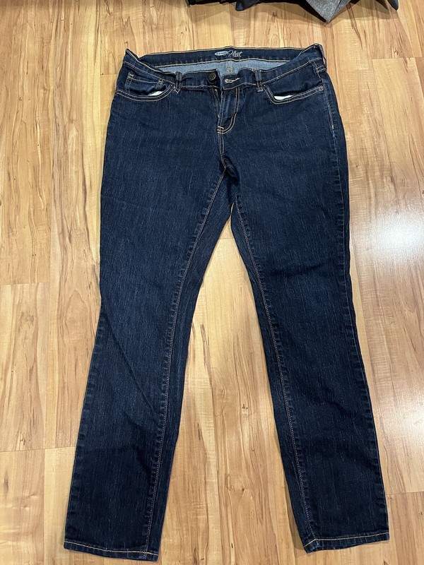 Old Navy Flirt Women’s Jeans 12 Blue Straight Denim Pant Dark Wash