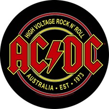 AC/DC official XLG back patch - high voltage circular