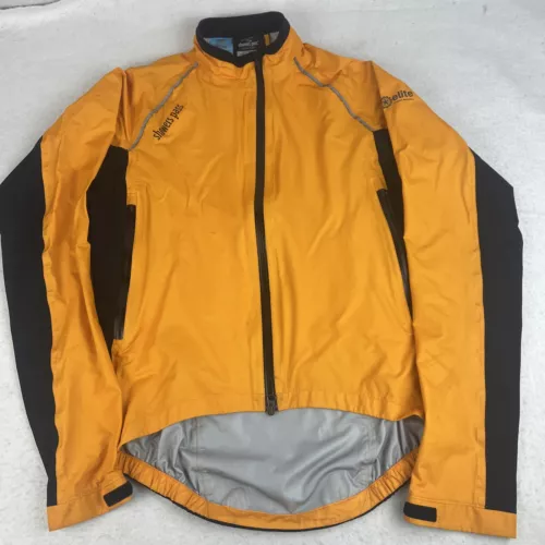 Shower's Pass Elite Cycling Jacket Waterproof Golden Yellow Mens Medium
